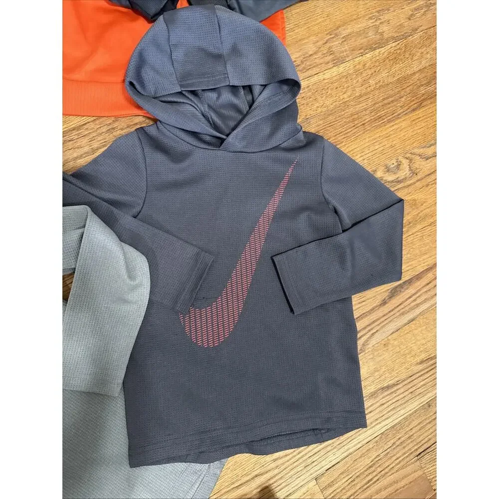 Lot of 4 UA Puma Nike Hoodie Zip Up Boys Sweatshirt Sizes 5-7